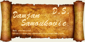 Damjan Samouković vizit kartica